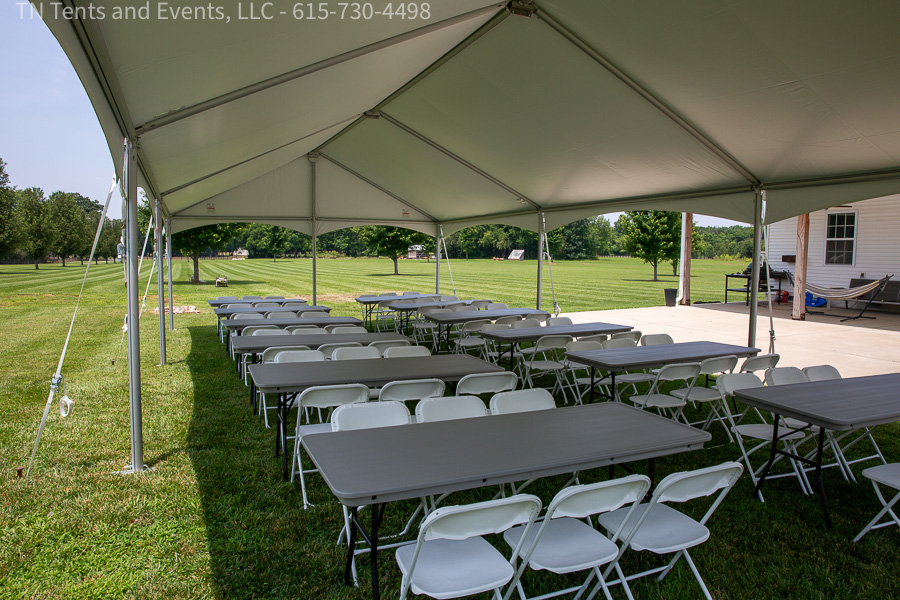 Corporate event tent rental with sidewalls in Franklin TN